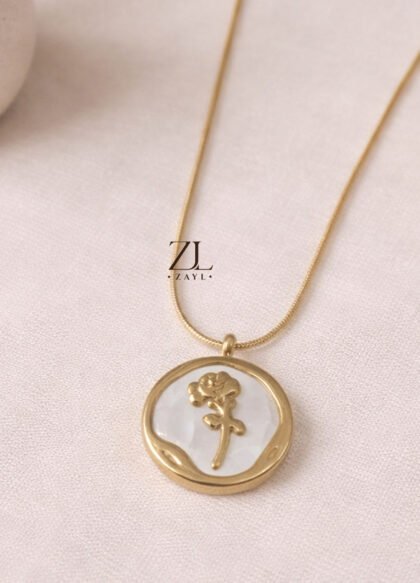 Golden Bloom Medallion Necklace